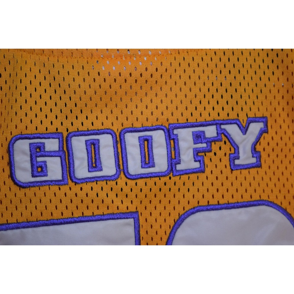 Goofy Goliaths Jersey Shirt Kids XL‎ Yellow Purple Basketball Disney World 32 - Picture 10 of 16